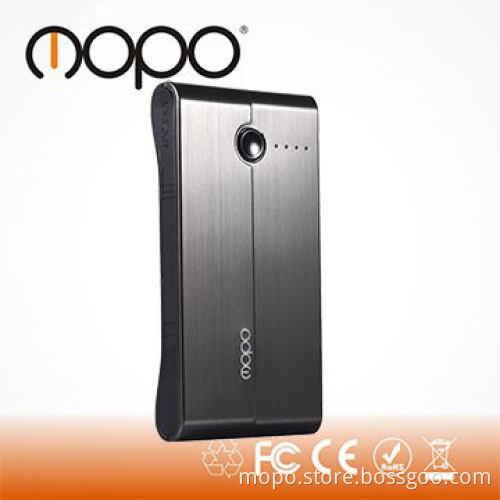MOPO aluminum sulit power bank, Dual USB with 5000mAh power